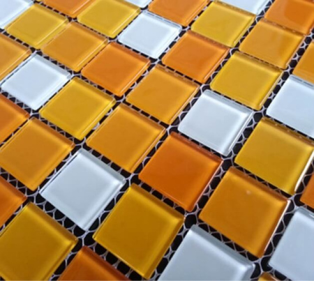 Elada Mosaic. Мозаика CB002 (327*327*4мм) желто-оранжевый