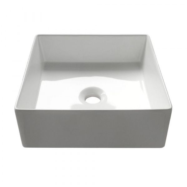 Накладная квадратная раковина Comforty 78735-36 фарфор, белая