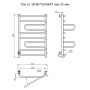 Полотенцесушитель электрический Тругор Пэк сп 18 80*50 NEXT лев 32 мм (хром)