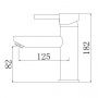 Comforty. Смеситель для раковины, картридж 35 мм, белый, FC018A-CKBT