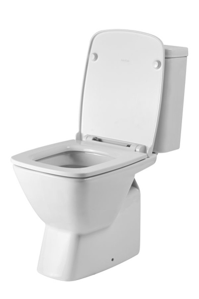 Santek. Унитаз-компакт "Нео", 1WH302470 прямой выпуск, двухрежимная арматура Oliveira, сиденье дюропласт softclose тонкое