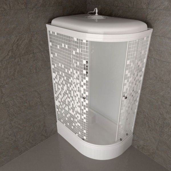 Душевая кабина Тритон Коралл 120*80 В левый угол, средний поддон, сифон D50