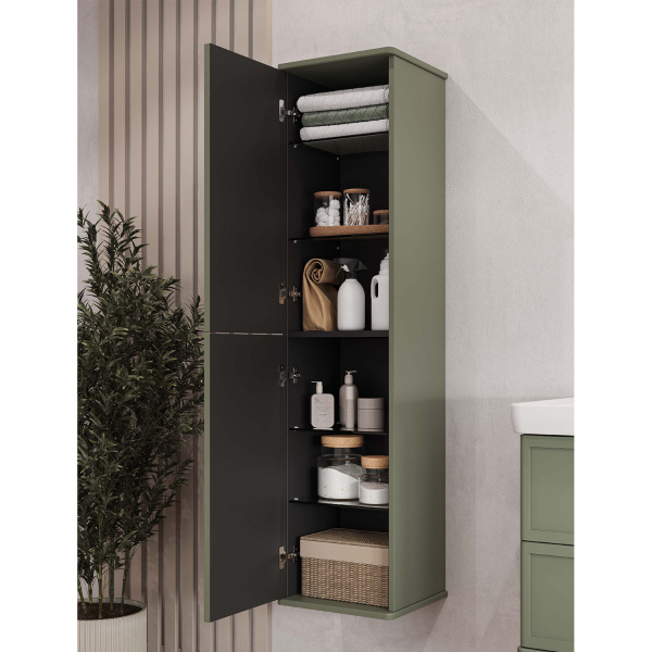 Шкаф-колонна для ванной Акватон Нео-Классика цвета Кипарис 1A284603NC5E0