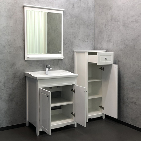 Comforty. Тумба-умывальник "Тбилиси-70" белый глянец с раковиной Comforty XD-F70
