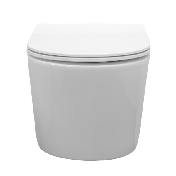 Унитаз подвесной Comforty CF40513R тонкое сиденье дюропласт с микролифтом, белый глянец