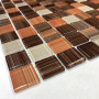 Elada Mosaic. Мозаика JSM-CH1024 (300*300*4 мм) терракотовый полосатый микс
