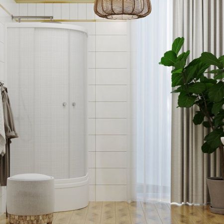 Душевое ограждение Тритон Лён 90*90 В средний поддон, сифон D50