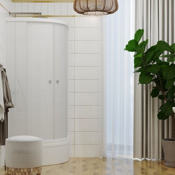 Душевое ограждение Тритон Лён 90*90 В средний поддон, сифон D50