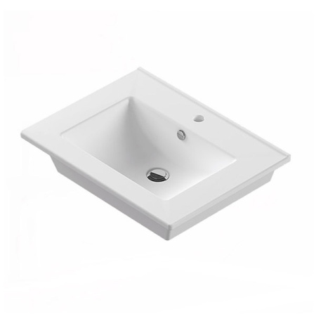 Comforty. Тумба-умывальник Марио-60 дуб темный с раковиной Quadro 60