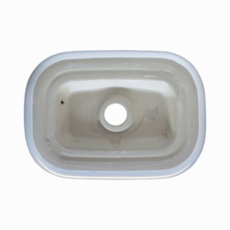 Накладная раковина для ванной Comforty CF11097 скандинавская черная кромка, фарфор