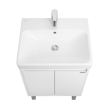 Тумба-умывальник Акватон Сканди Doors 55  Белый матовый/Белый глянец 1A278801SD010 с Адриана-55