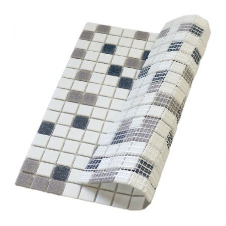 Elada Mosaic. Мозаика HK-23 (327*327*4 мм) бело-чёрный микс