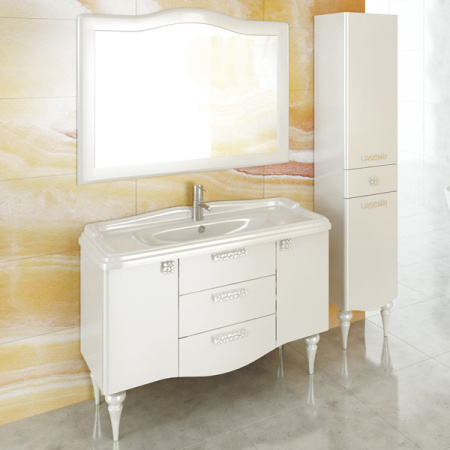 Comforty. Зеркало "Монако-120" белый глянец