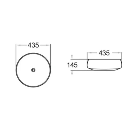 Бронзовая круглая раковина чаша 40 см Comforty J2091