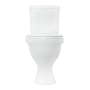 Sanita. Унитаз-компакт "Формат" однорежимный (эконом), белый (сиденье полипропилен 80.07.80, арматура Уклад)