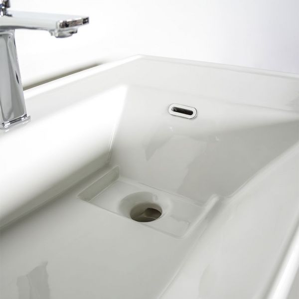 Накладная мебельная раковина 80 см Esvit Quattro 8080 фарфор, белая