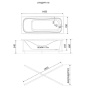 Прямоугольная акриловая ванна Тритон Стандарт 145*70 Прямоугольная акриловая ванна Тритон Стандарт 145*70