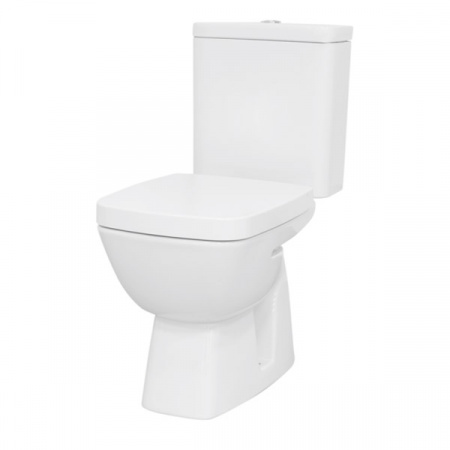 Унитаз-компакт Сантек Нео Лайт 1WH302408 косой выпуск, двухрежимная арматура Oliveira, сиденье дюропласт