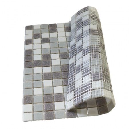 Elada Mosaic. Мозаика MC131 (327*327*4мм) бело-серый микс