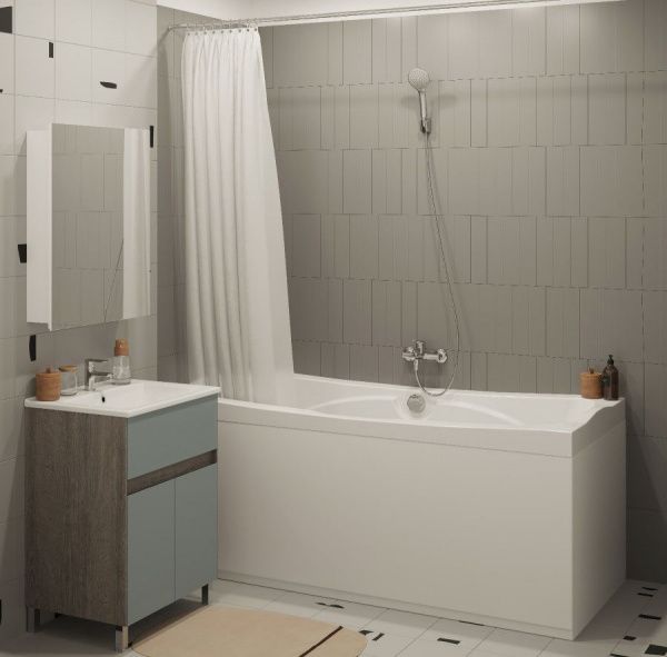 Прямоугольная акриловая ванна Сантек Корсика 180*80 1WH111981