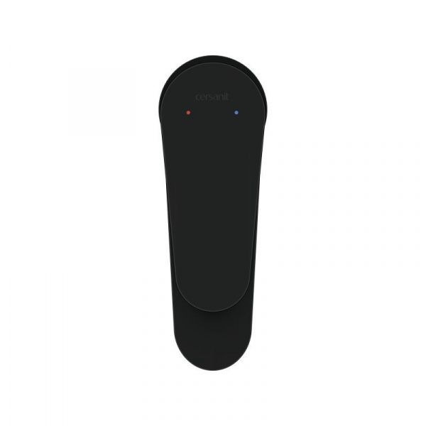 Компактный смеситель для маленьких раковин Cersanit Lara 64969 чёрный