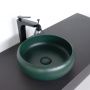 Накладная круглая раковина чаша Comforty 113MDG темно-зеленая матовая Накладная круглая раковина чаша Comforty 113MDG темно-зеленая матовая