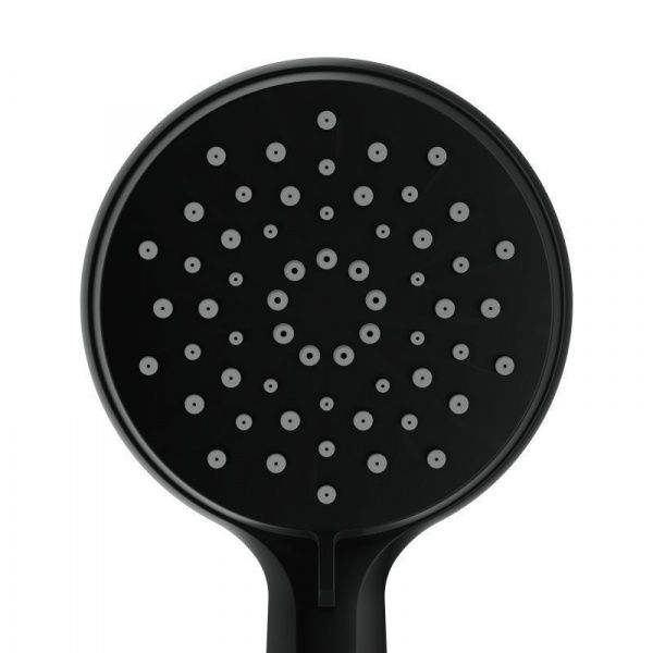 Душевой гарнитур со стойкой Cersanit Lara 68146, 3 режима, шланг 180 металл, чёрный