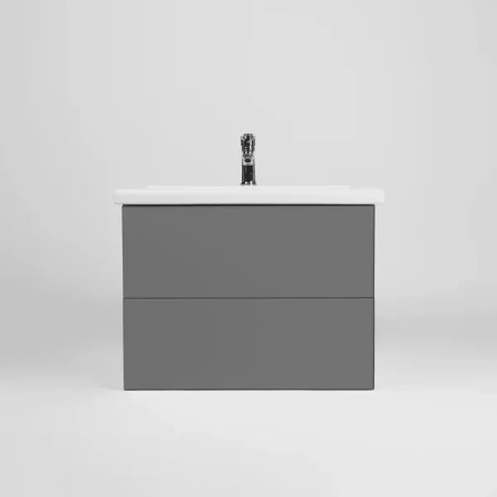 Тумба-умывальник Viant София подвесная графит VSOF60COG-T2YP с раковиной COMO 60