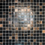 Elada Mosaic. Мозаика HK-12 (327*327*4мм) чёрное золото