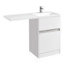 Акватон. Тумба-умывальник "Лондри 60" 1A235901LH010 с правой раковиной Лондри 120 белая Акватон. Тумба-умывальник "Лондри 60" 1A235901LH010 с правой раковиной Лондри 120 белая