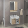 Comforty. Тумба-умывальник Рига-60 дуб сонома с раковиной Comforty 9335-60 Comforty. Тумба-умывальник Рига-60 дуб сонома с раковиной Comforty 9335-60
