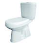 Santek. Унитаз-компакт "Анимо" 1WH110035, эконом, прямой выпуск, однорежимная арматура, сиденье полипропилен