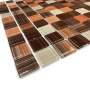 Elada Mosaic. Мозаика JSM-CH1024 (300*300*4 мм) терракотовый полосатый микс