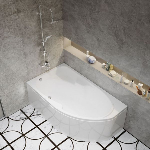 Асимметричная акриловая ванна Тритон София 150x95 левая