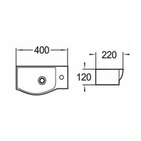 Компактная подвесная раковина Comforty 7947AL