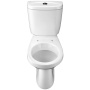 Santek. Унитаз-компакт "Анимо" 1WH110038 эконом, выпуск в пол, однорежимная арматура, сиденье полипропилен