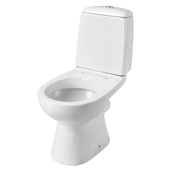 Унитаз-компакт Santek Цезарь 1WH301746 прямой выпуск, двухрежимная арматура, сиденье дюропласт, микролифт