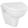 Cersanit. Унитаз подвесной PARVA NEW CLEAN ON, сиденье дюропласт с микролифтом, S-MZ-PARVA-COn-DL-w
