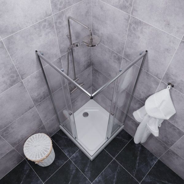 Душевое ограждение Тритон Вента-Хром 80х80, квадратный низкий поддон, сифон D90 мм Душевое ограждение Тритон Вента-Хром 80х80, квадратный низкий поддон, сифон D90 мм