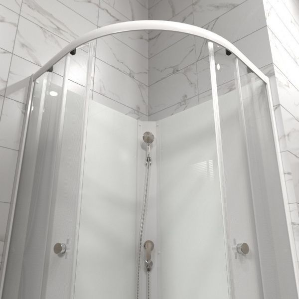 Душевая кабина без крыши Тритон Лайт 90*90 А, сифон D90