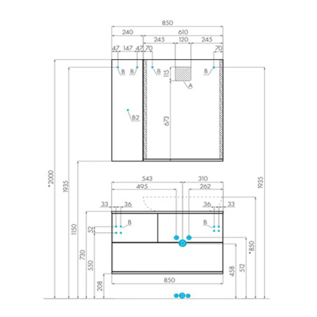Зеркало Акватон Терра 61 Дуб Кантри 1A247302TEDY0