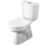 Santek. Унитаз-компакт "Анимо" 1WH110038 эконом, выпуск в пол, однорежимная арматура, сиденье полипропилен