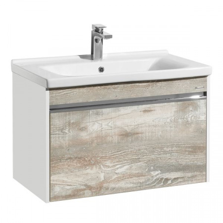 Тумба-умывальник Акватон Капри 80 1A230201KPDA0 Бетон пайн с раковиной Миранда 80