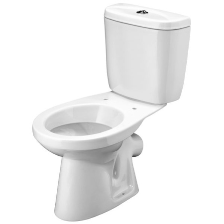 Santek. Унитаз-компакт "Анимо", 1WH302137, косой выпуск, двухрежимная арматура, сиденье дюропласт softclose