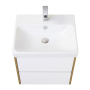 Акватон. Тумба-умывальник Сканди 70 Белый/Дуб Рустикальный 1A251801SDZ90 с раковиной Адриана 70