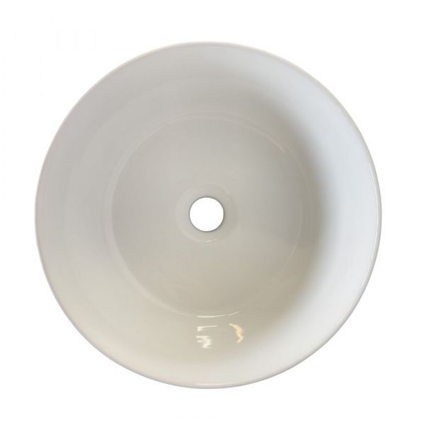 Накладная круглая раковина с высоким бортом Comforty HDA086A белая