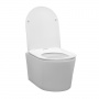 Унитаз подвесной Comforty CF40513R тонкое сиденье дюропласт с микролифтом, белый глянец
