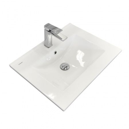 Накладная мебельная раковина 60 см Comforty 60E фарфор, белая