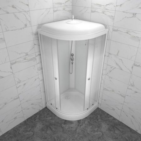 Душевая кабина Тритон Лайт 100*100 А низкий поддон, стекло градиент, сифон D 90 мм