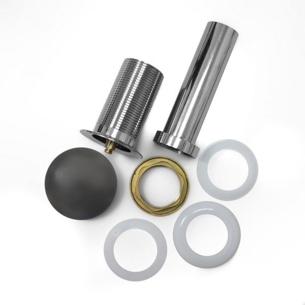 Донный клапан с керамическим верхом Comforty DK-01MDH графит матовый